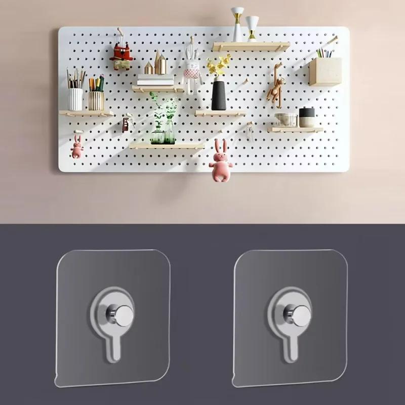 10/150x Transparent Hole-Free Hook No Drilling Home Decoration Accessories Can Hang Frames Posters Clocks Kitchen Rack Supplies