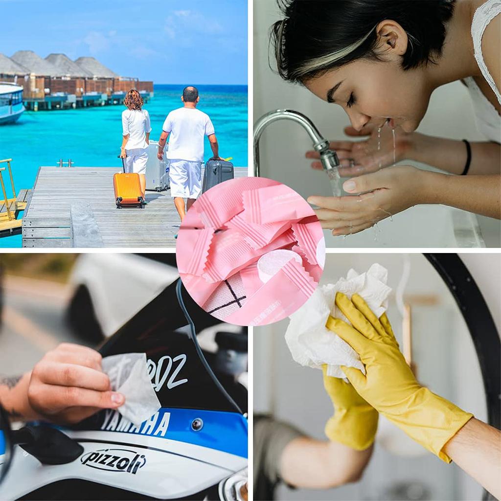 Compressed Coin Tissue Mini Compressed Towels Disposable Face Compressed Towel Compressed Cotton Hand Wipe Camping Towel Portabl