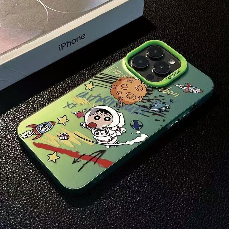 Cross Space Silver Hard Shell Drop-Proof Phone Case for Xiao Xin, Apple 16 Pro Max/15/14/13/12/7/8/Plus/XR