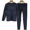 Septwolves Men's Wool Blend V-neck Thermal Underwear Set 99004