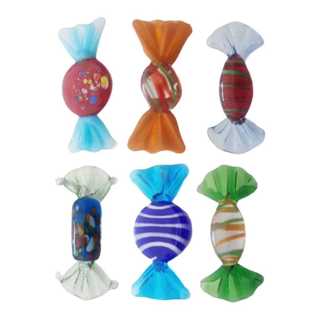 Glass Sweets Candy Ornament Emulation for Home Party Wedding Christmas for Decoration