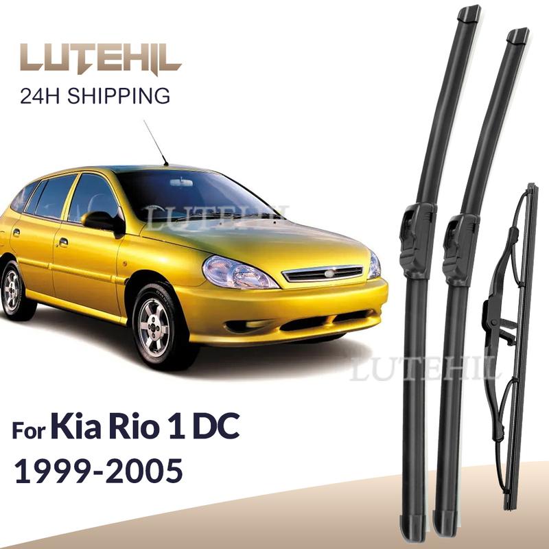 Для Kia Rio 1 DC 1999-2005 2000 2001 2002 2003 Дворники Передние и Задние Стеклоочистители Лобовое Стекло Оконные Щетки 21 +18 +14 Kia Rio 1 DC
