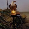 Solar Powered LED Lights Garden Lawn Lamps Eagle Shape Ornament Lighting Waterproof Ground Plug Light Outdoor Yard Solar Lamps