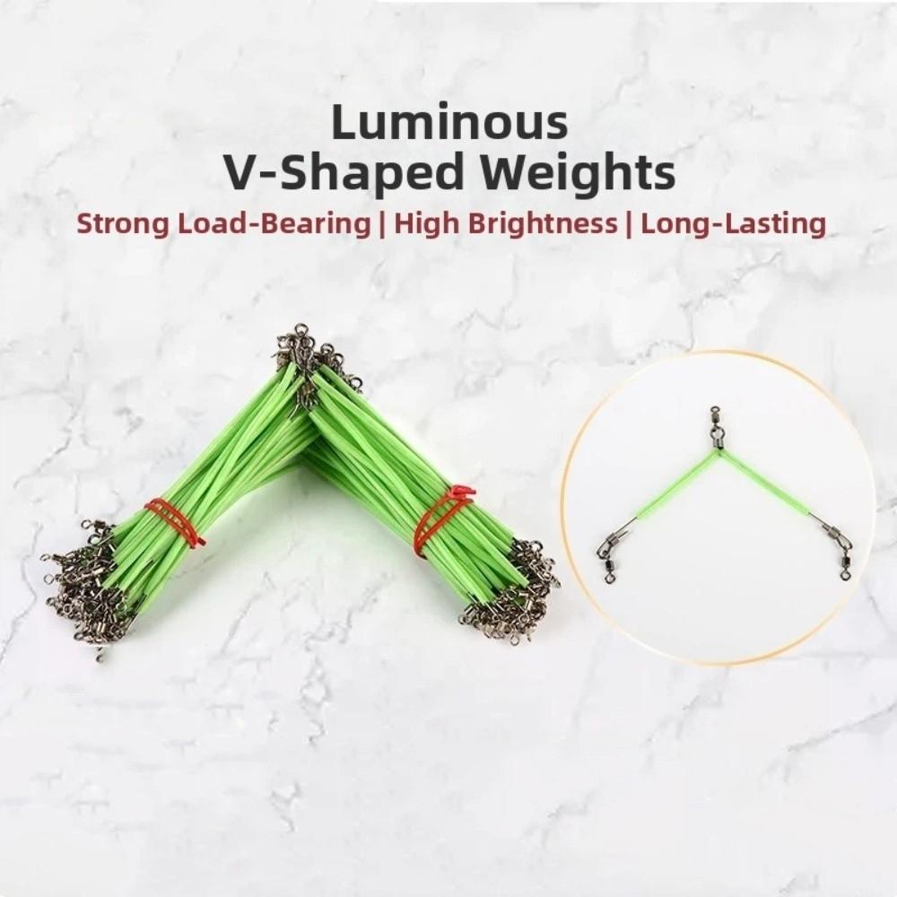 Luminous Tube Fishing Leaders Stainless Steel Anti Bite Wire Leaders Fishing Connector For Fishing