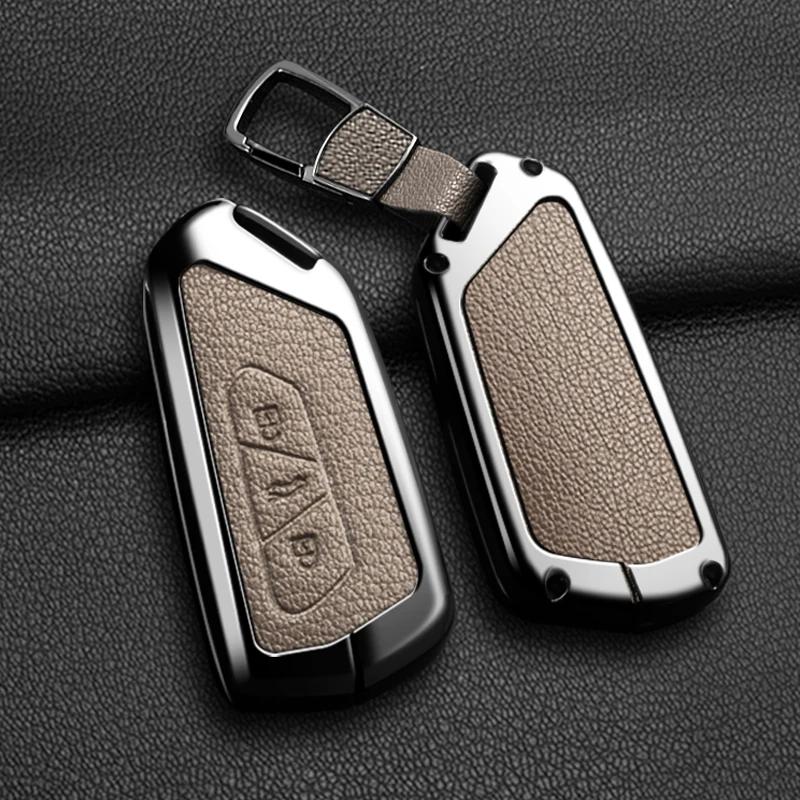 

Interior Mouldings Car Remote Key Case Cover For VW Volkswagen Golf 8 Octavia A8 MK8 2022 2021 SEAT Leon MK4 Zinc Alloy Leather