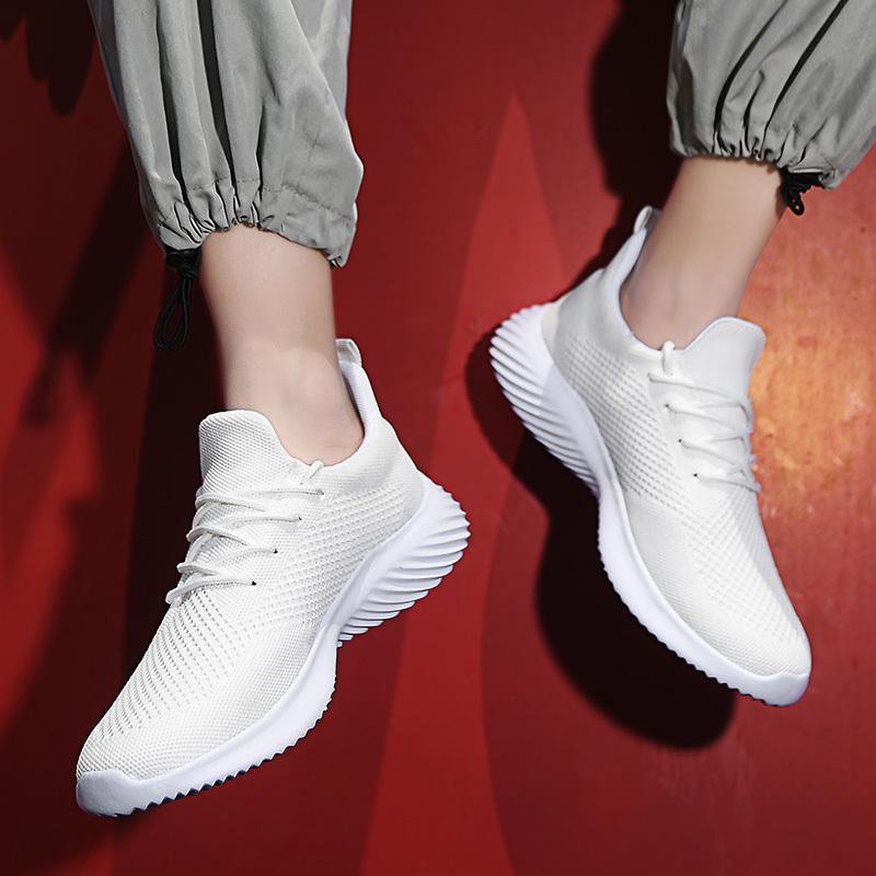 2022 Summer Men Shoes Sneakers Mans Casual Shoes Man Breathable Knit Sneakers Fashion Lightweight Mesh Walking Shoes Large Size