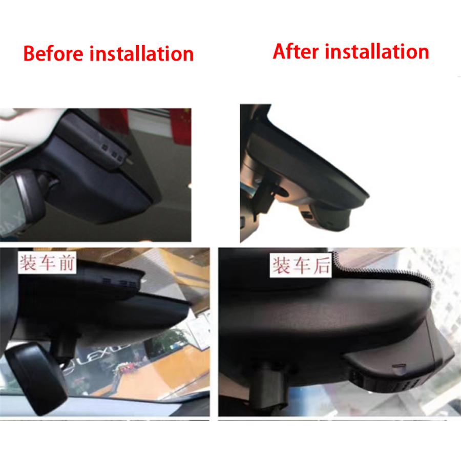 Car 1080P FHD WIFI DVR Dash Cam Driving Video Recorder For Lexus RX 2016-2022