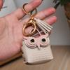 Cute Key Bag Owl Coin Purse Mini School Bag Car Key Chain Pendant Lady Wallet Leather Coin Purses Coin Purse Keychain