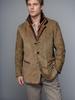 Men's Retro European-American Contrast Lapel Coat - Casual Spring/Autumn Fashion Jacket