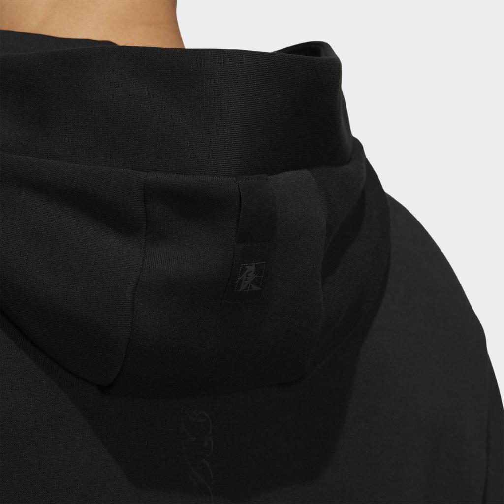 Adidas Martial Arts Printed Sports Hoodie Men Tops Black HE5115