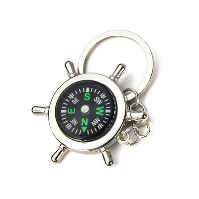 Mini Compas de Camping Randonnée Extérieur Voyage Portable Alliage Porte-clés Navigation Outil de Survie Sauvage Cadeaux