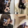2Pcs Ribbon Bow Hair Clip Hair Barrette Hair Bow Headpieces Winter Bow French Barrette Headwear Hair Accessories