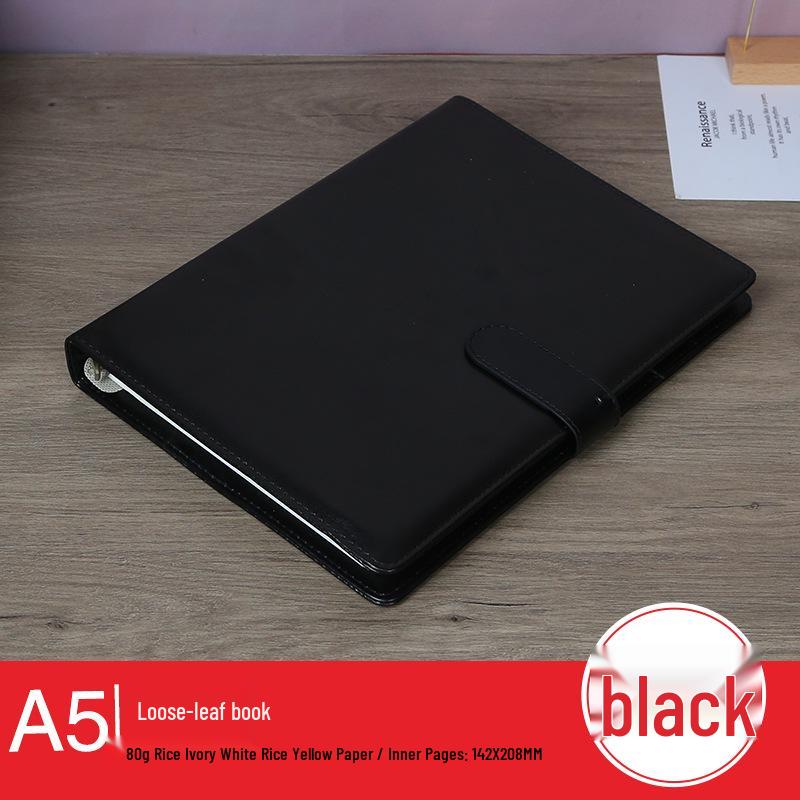 A5 Sheepskin Buckle Ring Binder Notebook for Office Diary A5