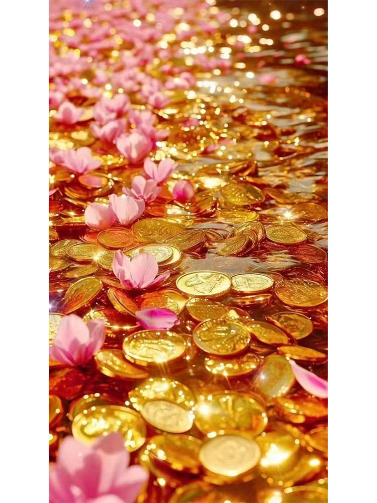 Dream Gold Gold Neue Serie 2024 Partydekoration Diamond Painting 5D DIY Diamant Mosaik Stickset Personalisiertes Geschenk