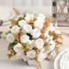 Rose Artificial Flowers Bouquet 7Heads Fake Flowers for Home Room Decor Garden Wedding Decoration Party Table DIY Vase Ornaments
