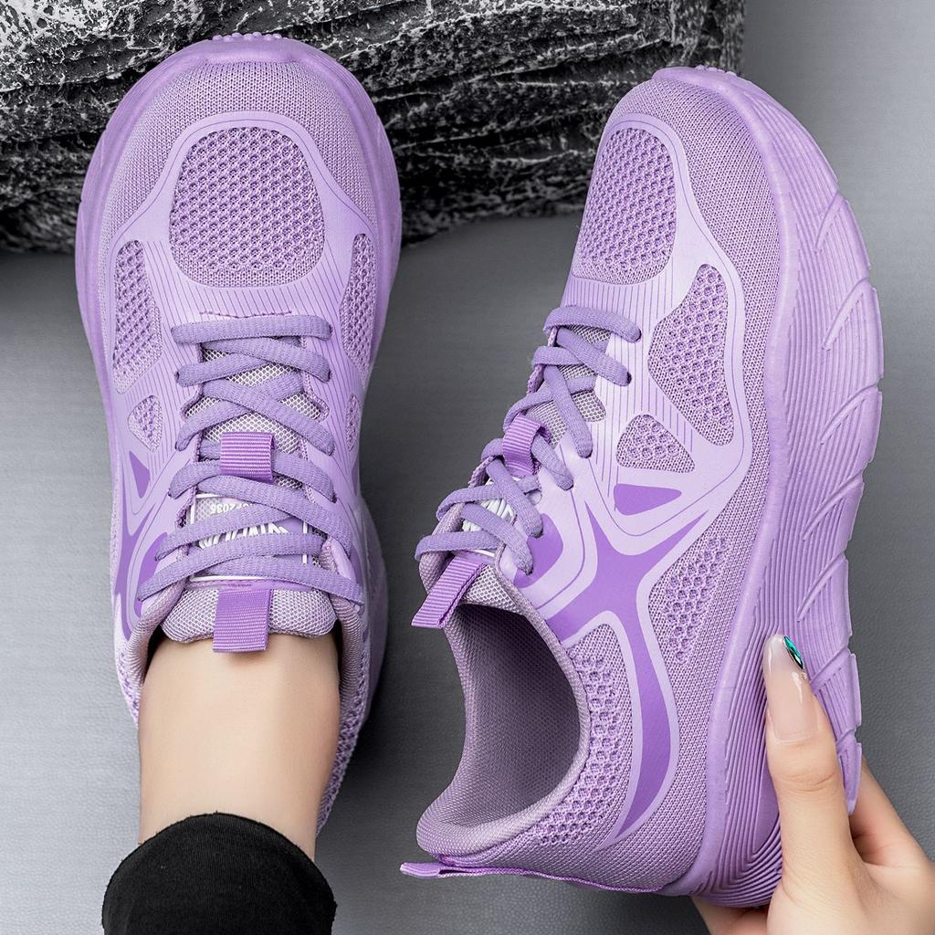 Shoes Women's Shoes Versatile New Sports Shoes Flying Woven Mesh Shoes Shallow Mouth Lightweight Casual Shoes Comfortable Women's Shoes