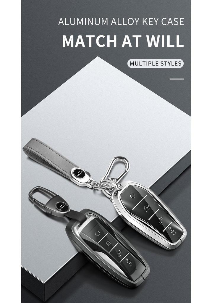 BYD Key Case for Tang DM/MAX/Song Pro/Qin PLUS/Yuan Cars - Full Wrap Shell Buckle