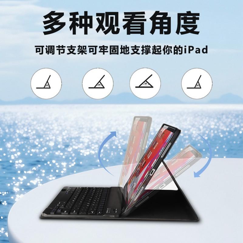 IPad 10th 11th Gen Case With Keyboard Folio TPU Protective Cover Pen Slot Stand Function Sleep/Wake Anti-Fingerprint