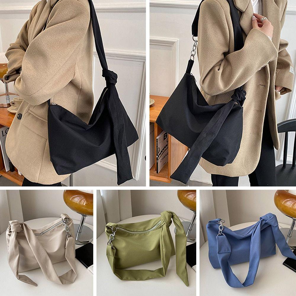 

Модные однотонные повседневные сумки через плечо, сумки на ремне, нейлоновые сумки