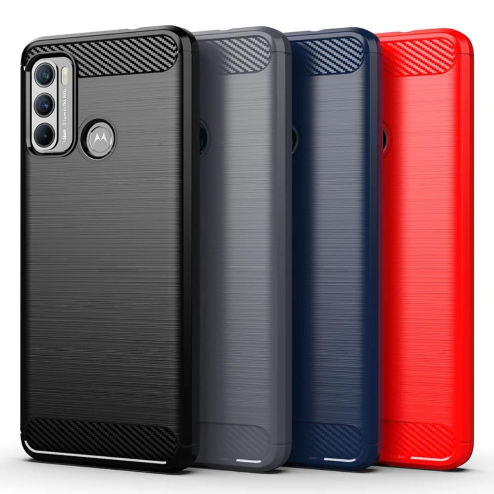 Per Motorola Moto G60 Custodia in Silicone Fibra di Carbonio Cover Per Moto G60 G32 G72 G14 G54 G84 E13 E22i E32S Custodia Per Motorola G60 Custodia
