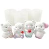 Cute 3D Bear Silicone Candle Mold DIY Plaster Ornament Confession Love Aromatherapy Soap Resin Chocolate Mould Home Decor