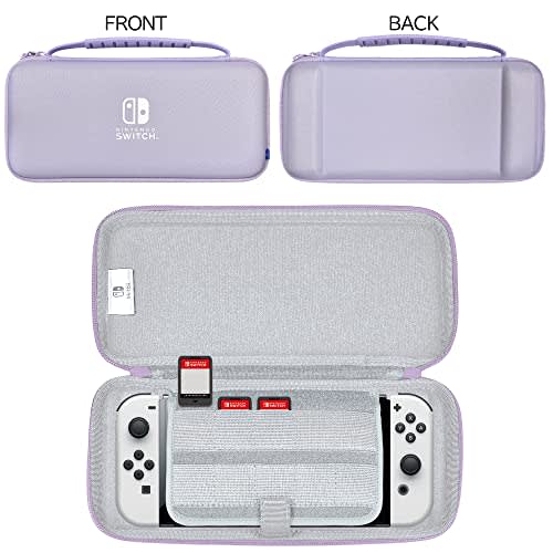 [Nintendo Licensed Product] Slim Hard Pouch Plus for Nintendo Switch? Cassis Purple [Compatible with both Nintendo Switch organic EL model and Nintend