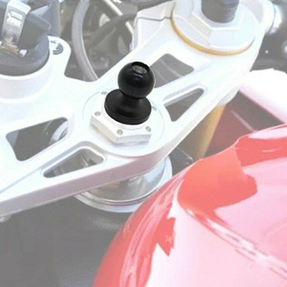 Aluminum Alloy Mount Ball Head Kit Motorcycle Bike Rubber
