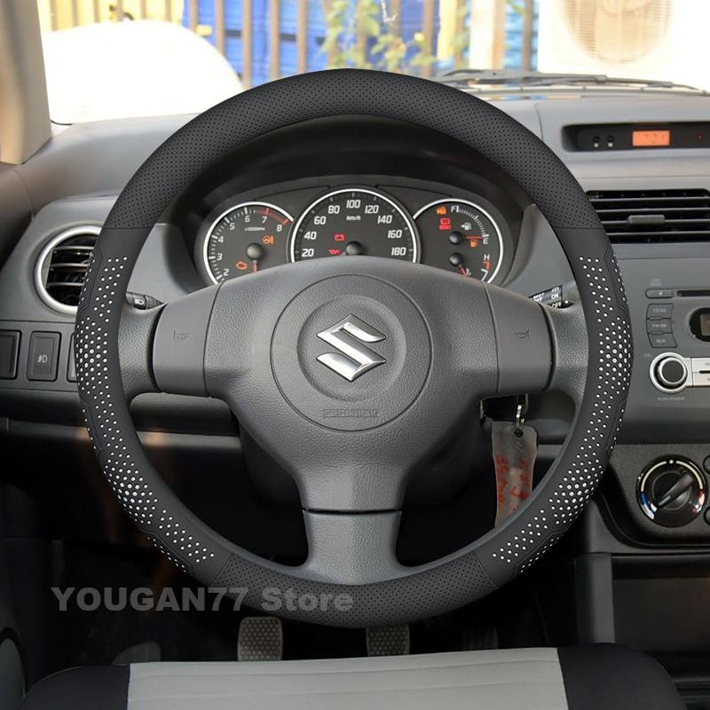 

Leather Car Steering Wheel Cover For Suzuki Swift 2024 2028-2022 2023 Auto Steering Wheel Suzuki Fronx 2025 Accessories