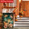 2D Flat, 2D Flat Thanksgiving Navigation Pumpkin Lantern Garden Flag_3 (2)- Outdoor Garden Flag Double-sided Home Decoration Courtyard Decoration Outd