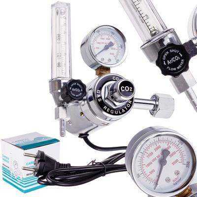 Argon Co2 Reducer with Flowmeter Gas Heater 230V Gas Heater