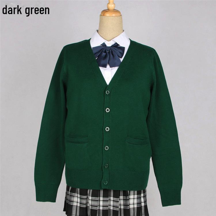 Svetr kardigan ve stylu sen pro JK pro ženy - Vysokoškolská uniforma, jaro a podzim