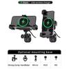 Bicycle Motorcycle  Shockproof Phone Holder with Action Camera Stand Interface Handlebar Mirror Bike Motorbike Cellphone Bracket