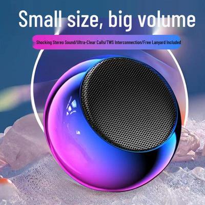 360° Surround Sound Bluetooth Speaker: Outdoor Portable High-Quality Mini Subwoofer XCM4