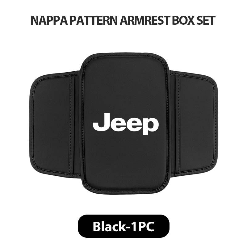 CREYLV1 For Jeep Car Armrest Box Anti-slip Pad Phone Storage Bag Center Console Elbow Support Accessories Compass Renegade Cherokee