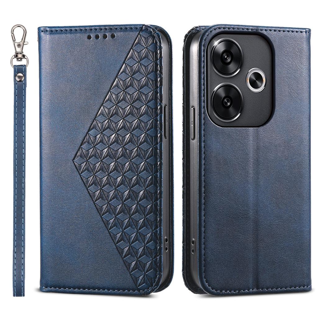 For Xiaomi Redmi Turbo 3 5G/Poco F6 5G Case Imprint Calf Texture Leather Wallet Phone Cover