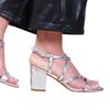Where's That From Womens/Ladies Sidra Crossover Strap Wide Medium Block Heel Sandals