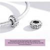Silver Ziyun Heart-Shaped Lace Silicone Spacer Beads SCC1949