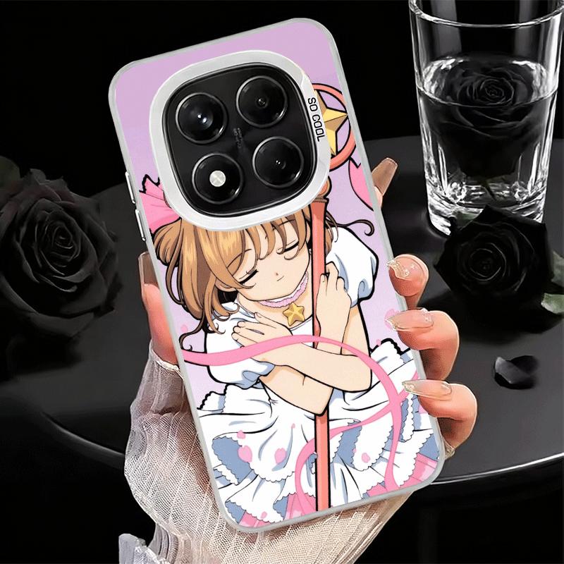 CardCaptor Sakura Anime Weiche Handyhülle für Xiaomi Redmi Note 13 14 15 Pro Plus 12S 12 11S 11 11T 10S 10 Stoßfeste Hülle Rückseite S