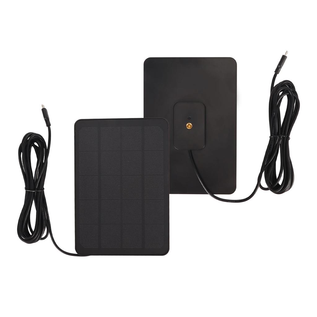 Camera Solar Panel IP65 Waterproof Camera Charger 5V 4W High Efficiency for Micro USB C