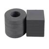 High-Temperature Resistant Black Ferrite Magnet Sticker - Round/Square