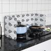 Gas Stove Splatter Guard Multipurpose Foldable High Temperature Resistance Aluminum Foil Oil   Guard for Kitchen
