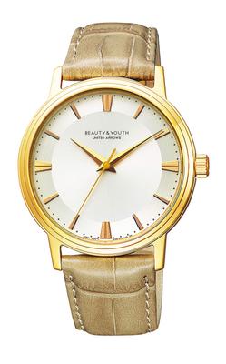 UNITED ARROWS Classic Leather Belt Beige Watch BEAUTY&YOUTH BG5-123-10 Men's
