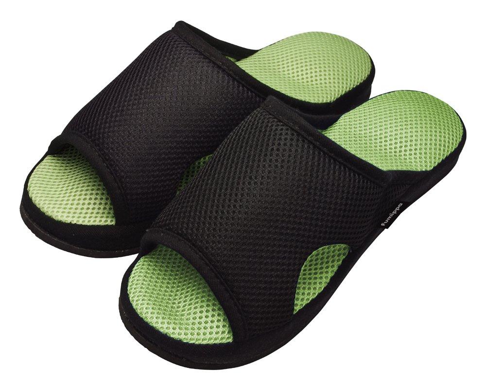 Alphax Fumippa Health Foot Reflexology Room Sizes Men's Slippers, Sandals, Green, 25.0-27.0cm
