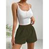 Women's Solid Color Loose Casual Fashion Shorts, Summer Streetwear for European & American Markets