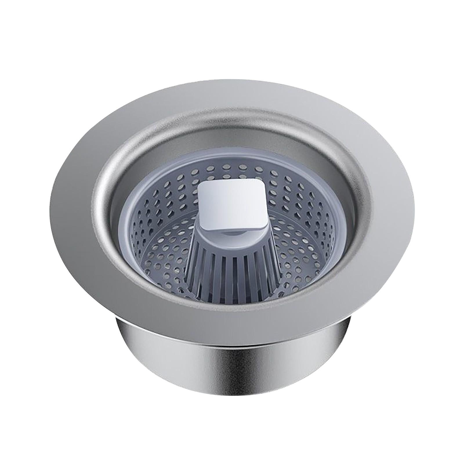 

Модернизированный силиконовый фильтр для кухонной мойки и заглушка, корпус из нержавеющей стали 304, силиконовый фильтр-корзина с ручкой, препятствующий засорению