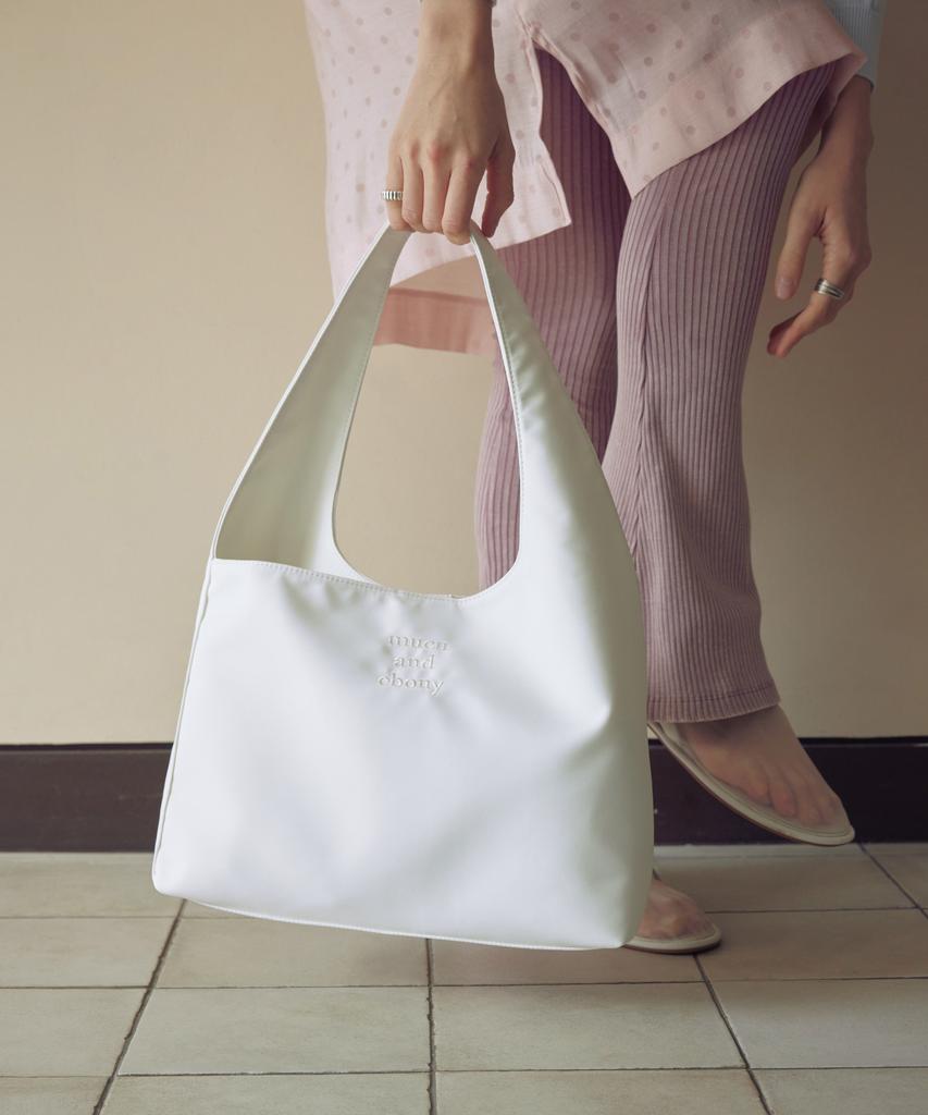 Mucu And Ebony Soft Bag _ Off White
