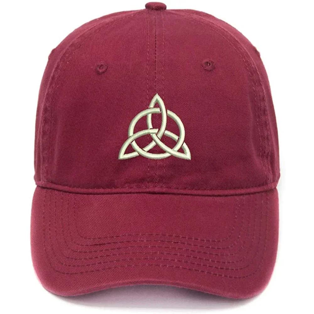 Lyprerazy Unisex s Baseball Cap Trinity Knot Embroidery Hat Cotton Embroidered Casual Baseball Caps