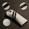 Golf Club Head Cover LeatherLike with Velvet Lining Embroidered for Golfers White