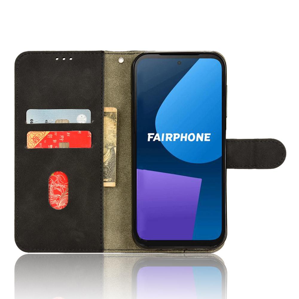 

For Fairphone 5 Case Wallet Stand Anti-drop Phone Leather Cover Rose
