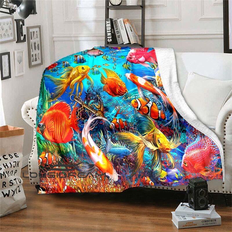 Buy Fish Dolphin Blanket Little Girl Blanket Home Travel Blanket High